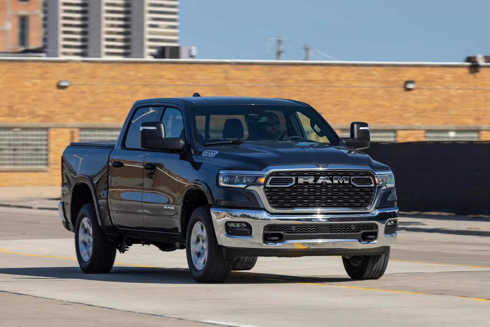 White Ram 1500 Big Horn crew cab pickup