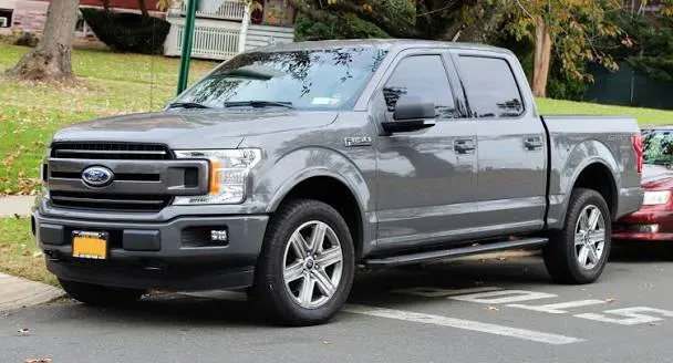 Gray Ford F-150 crew cab pickup